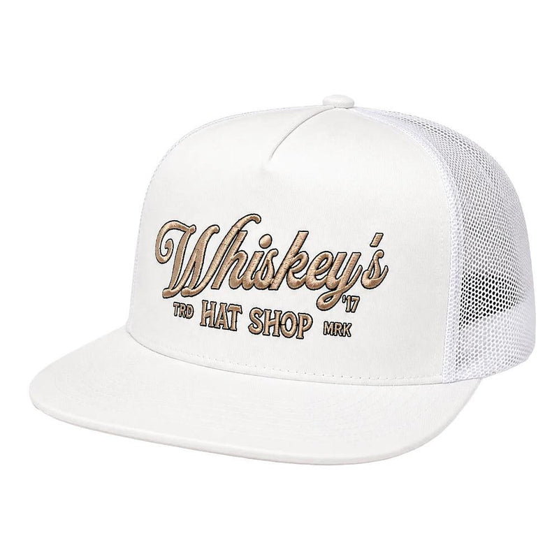 White & Gold Bandera Cap