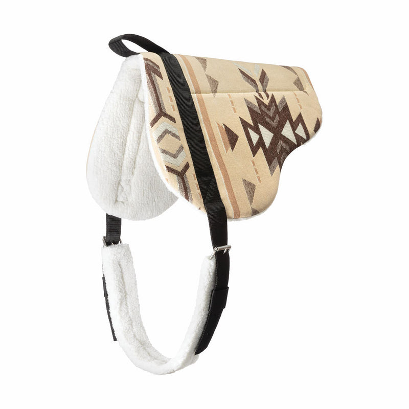 Santa Fe Beige Fleece Lined All Purpose Bareback Pad