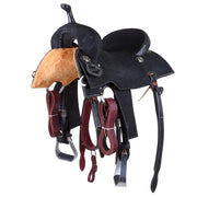 Black Roughout Barrel Saddle with Wildfire Conchos