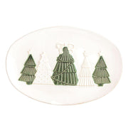 White Christmas Tree Platter