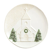 Pressed Christmas Church Platter