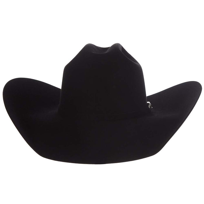 American Hats 20X Black Self Band Open Crown 5in. Brim Felt Cowboy Hat