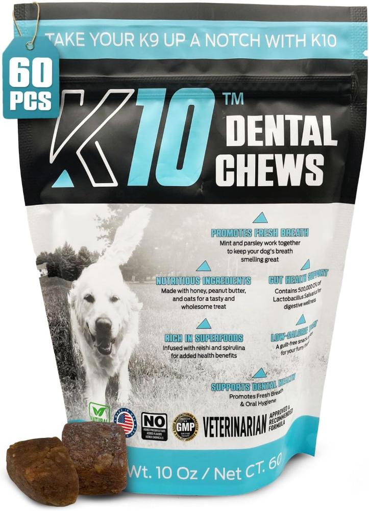 K10 Fresh Breath Dental Chew 60ct