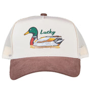 Lucky Duck Brown Corduroy Cap