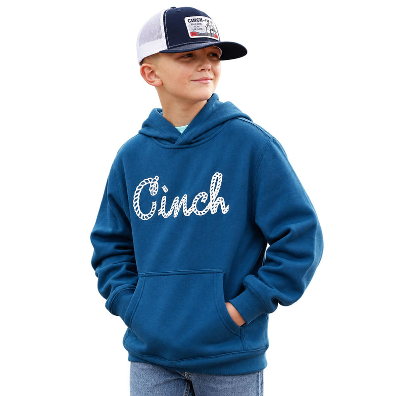 Boy's Blue Rope Logo Hoodie