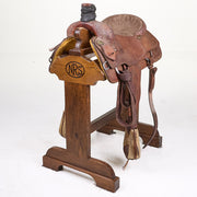 Used 16in 1/2 Breed Basket Weave and Floral Circle J Team Roping Saddle