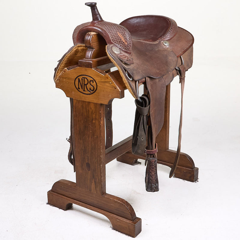 Used 17in 1/4 Basket Stamp Horseman's Flat Seat Cutter