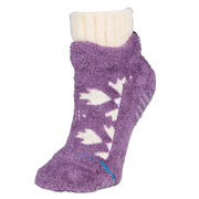 Unisex Purple Sugar Plum Cozy Slipper Socks