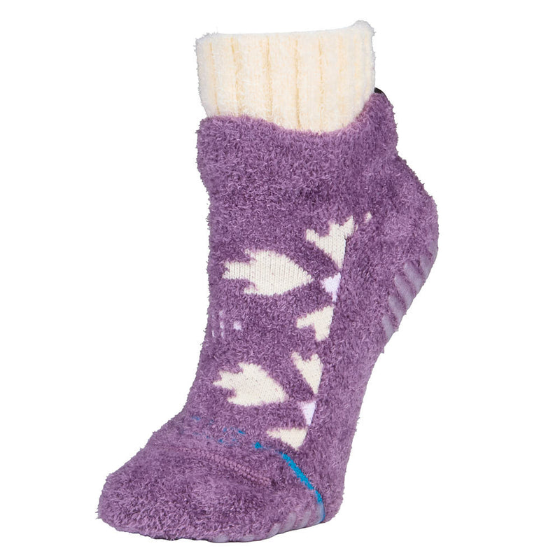 Unisex Purple Sugar Plum Cozy Slipper Socks