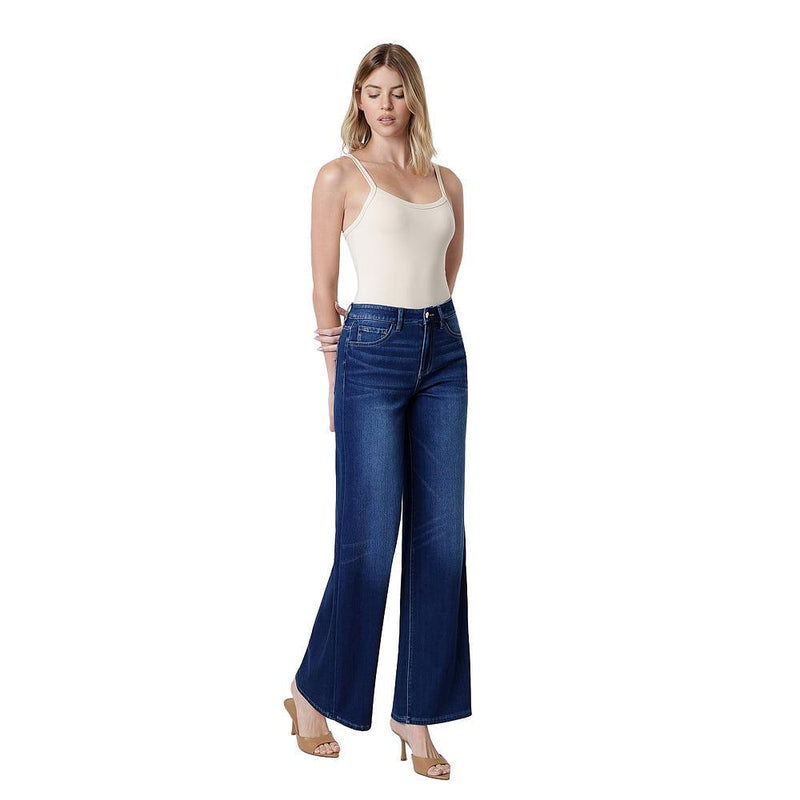 Women's Abound High Rise Dark Wash Wide Jeans
