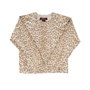 Girl's Cheetah Print Sweater
