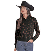 Women's Black Ranch Brand Pullover