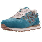 Women's Giddyup Spice Turquoise Suede Jogger