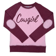 Girl's Pink Cowgirl Long Sleeve Tee Shirt