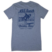 Grey Bucking Horse Logo Tee Shirt