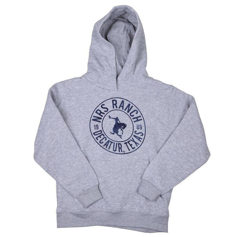 Youth Grey Round Logo Hoodie