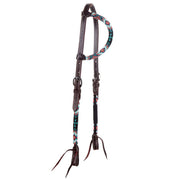 Beaded Cross Single Ear Headstall