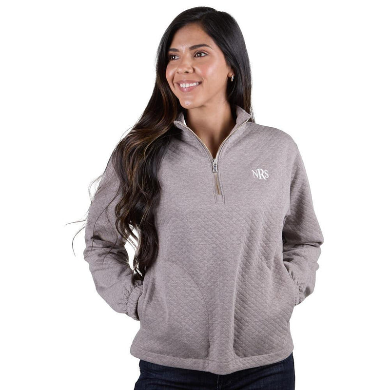 NRS Women's Taupe Bradner 1/4 Quilted Zip