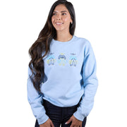 Light Blue Fancy Pants Embroidered Sweatshirt