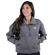 NRS Women's Charcoal Soft Scuba Pullover