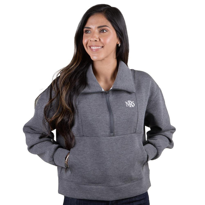 NRS Women's Charcoal Soft Scuba Pullover