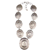 Engraved Navajo Concho Necklace