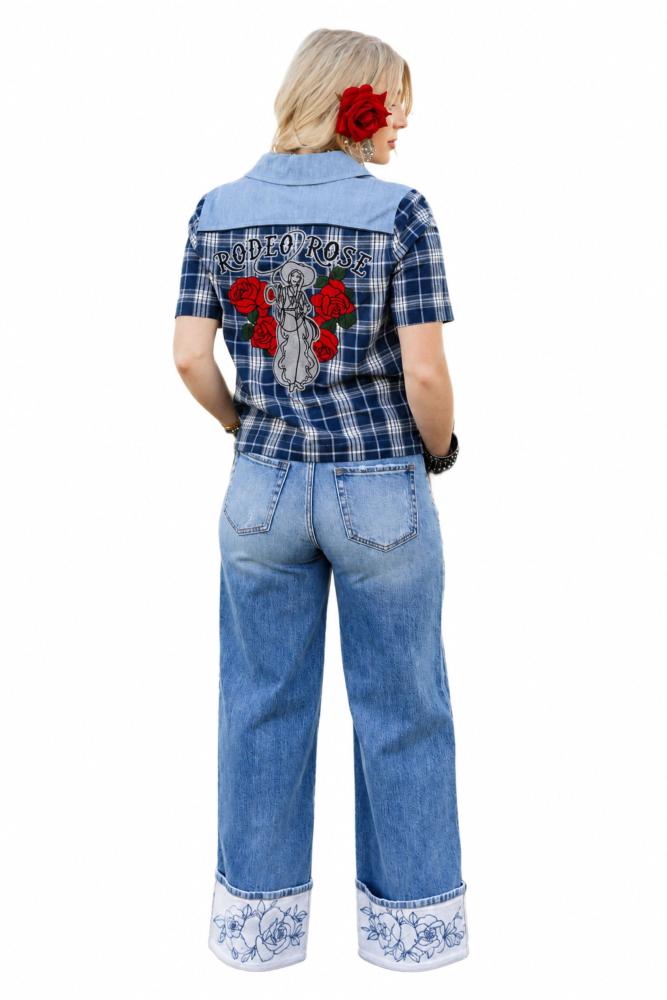 Rowdy Rose Cuff Jean