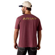 Men's Burgundy Holiday Tee Shirt