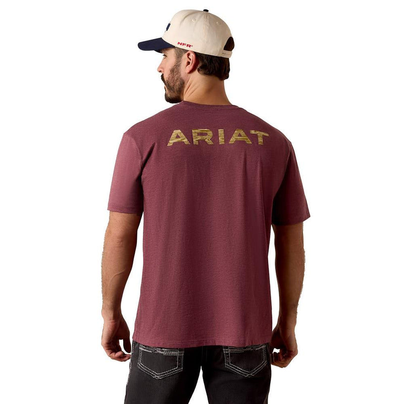 Men's Burgundy Holiday Tee Shirt