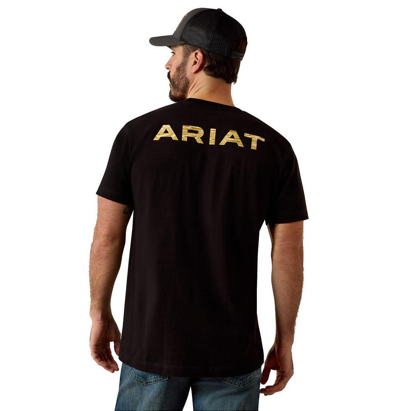 Men's Black Holiday Tee Shirt