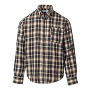Boy's Brown Logger Button Down Shirt