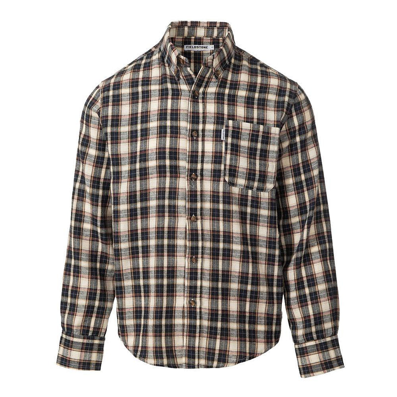 Boy's Brown Logger Button Down Shirt