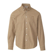 Boy's Brown Cedar Button Down Shirt
