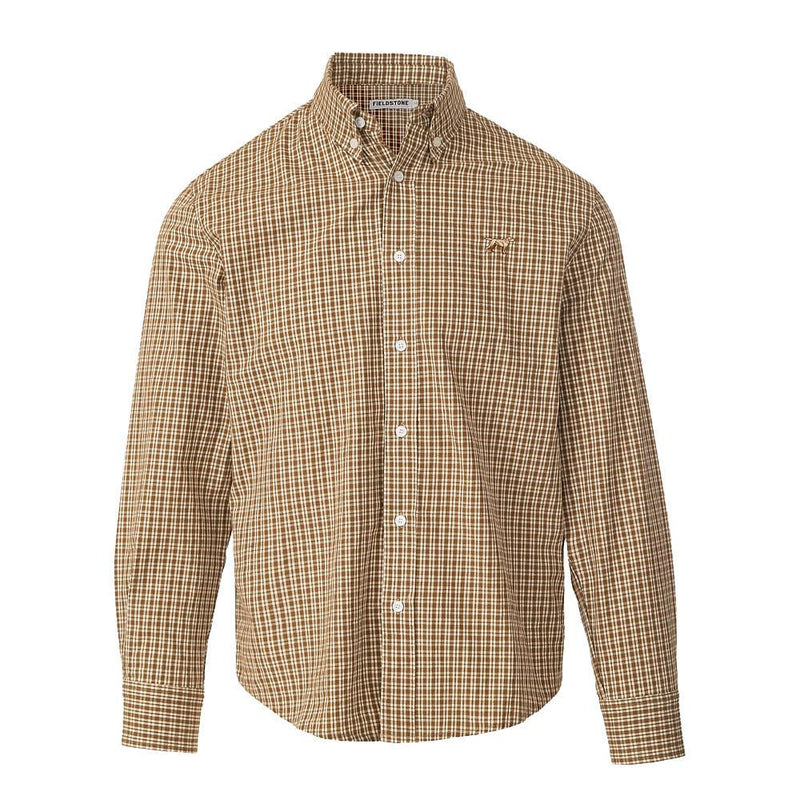 Boy's Brown Cedar Button Down Shirt