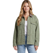 Women's Olive Washed Barn Jacket