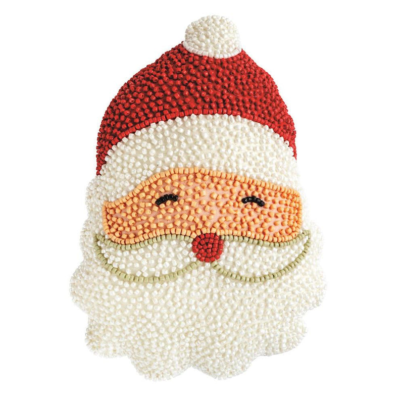 Santa Beaded Pillow