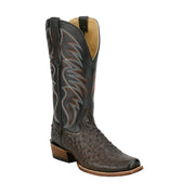 Men's Tyler Requill Umber Ostrich Print Vamp 13in Black Cowhide Top