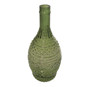 Embossed Green Vase