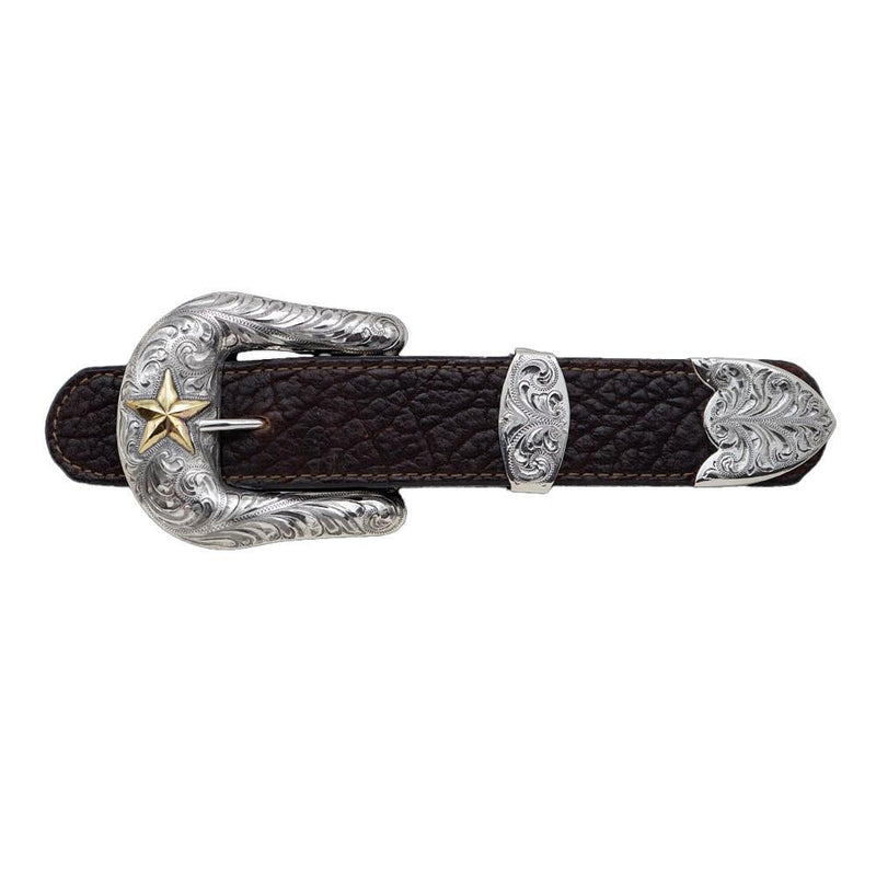 1 1/2 Buckle Set with Jewelers Bronze Star