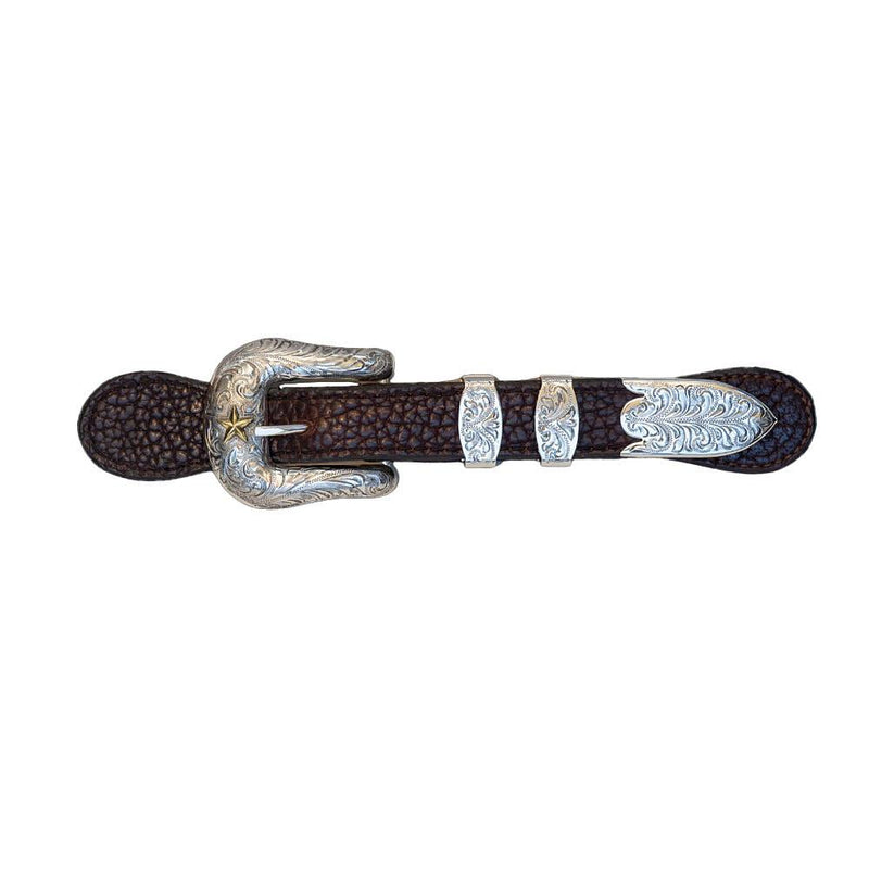 4-Piece Buckle Set with Jewelers Bronze Star