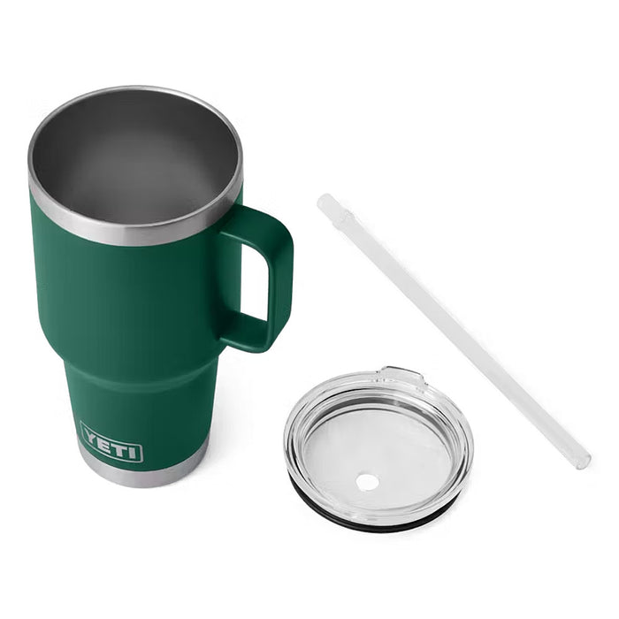 Yeti Coolers Rambler 35oz Straw Mug Black Forest Green