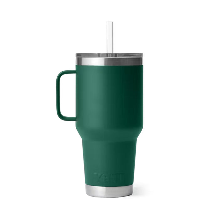 Yeti Coolers Rambler 35oz Straw Mug Black Forest Green