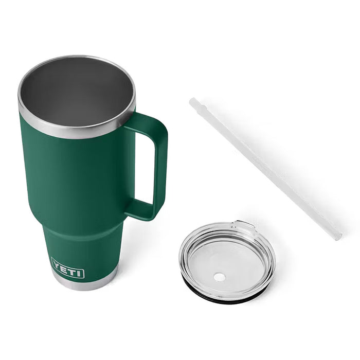 Yeti Coolers Rambler 42oz Straw Mug Black Forest Green
