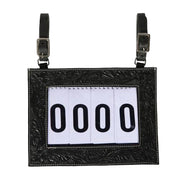 Tooled Leather Number Holder