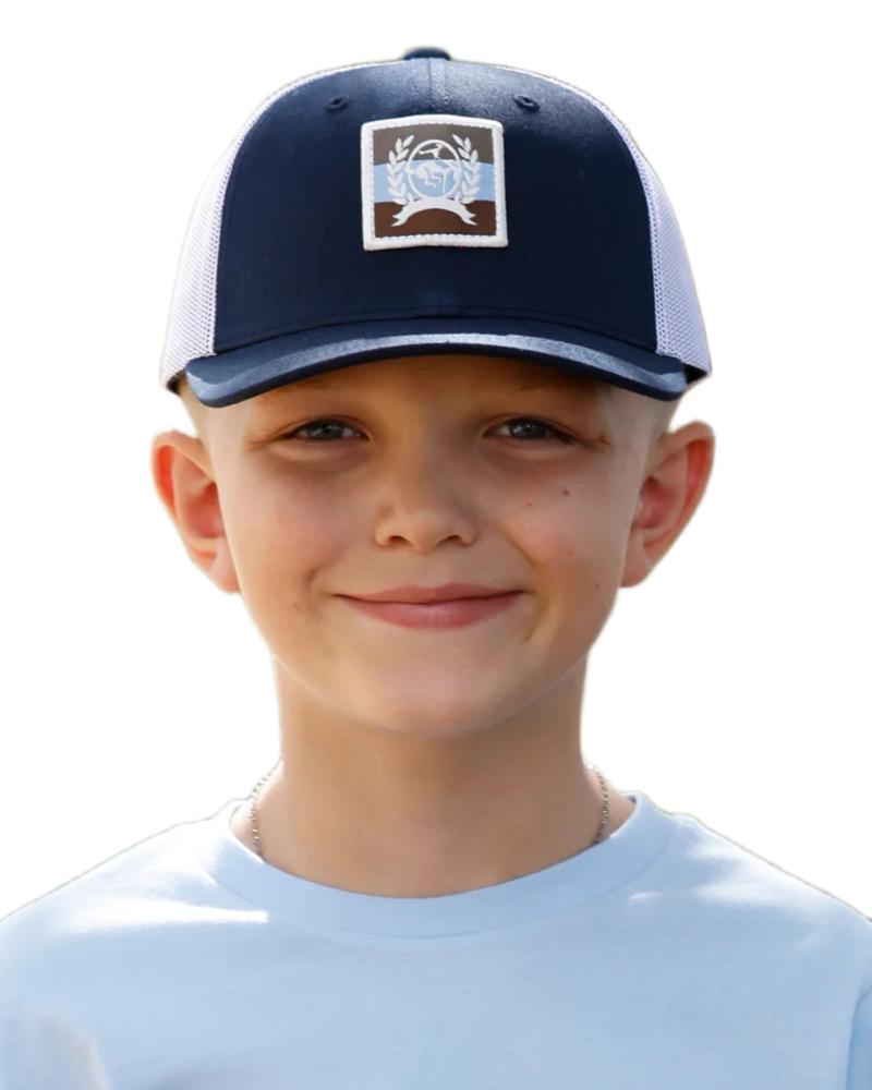 Boy's Navy Logo Patch Cap