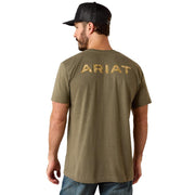 Men's Military Green Holiday Tee Shirt