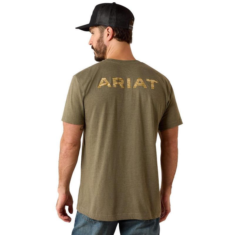 Men's Military Green Holiday Tee Shirt
