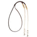 Adjustable Leather and Braided Rope Reins with Rawhide Accents