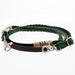 Adjustable Leather and Braided Rope Reins with Rawhide Accents
