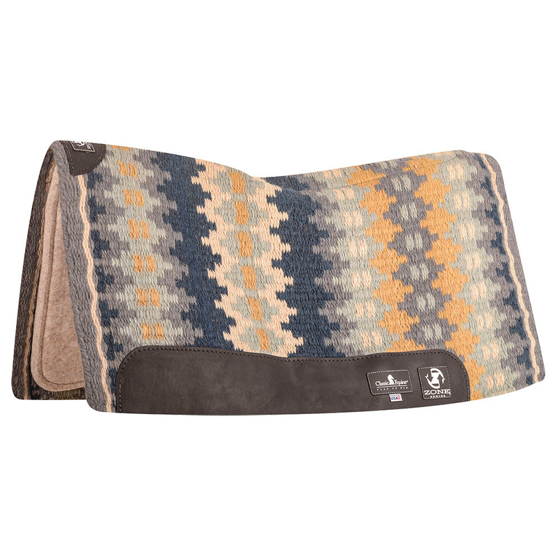 3/4in Zone Wool Top 32x34 Felt Saddle Pad